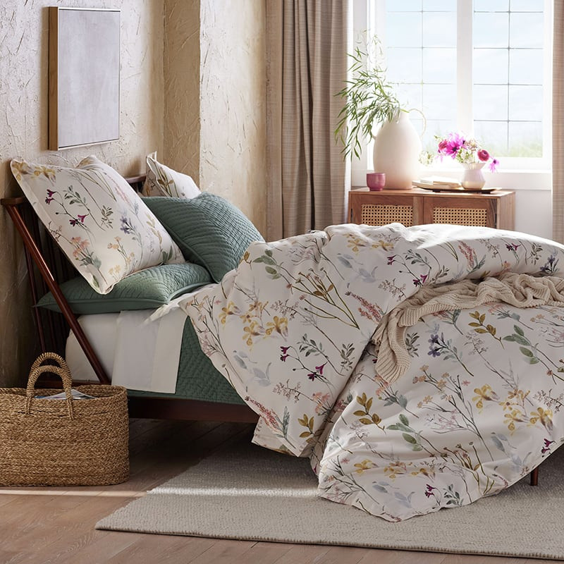 Peyton Premium Smooth Sateen Sham - Multi, Euro | The Company Store