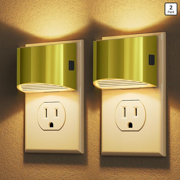 DORESshop LED Night Light[2 Pack], Night Lights Plug into Wall, 3 Level Brightness Adjustable Plu... | Amazon (US)