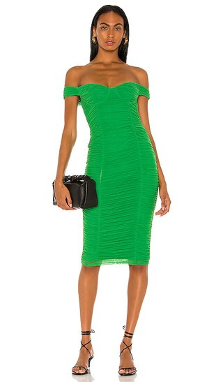 Tabitha Midi Dress in Kelly Green | Revolve Clothing (Global)