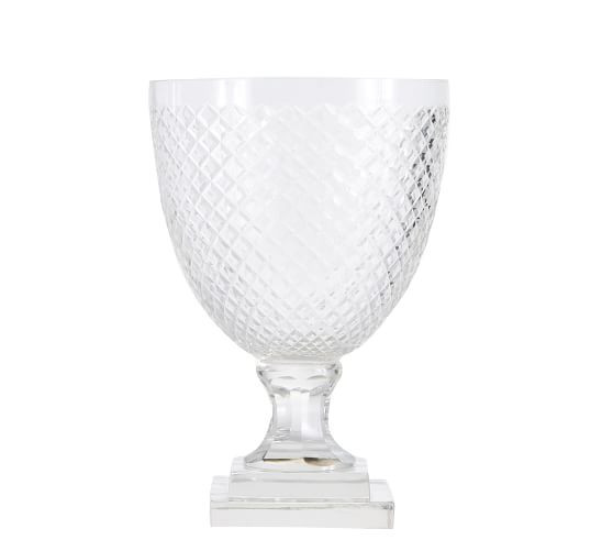 Monique Lhuillier Ava Clear Cut Glass Vase | Pottery Barn (US)