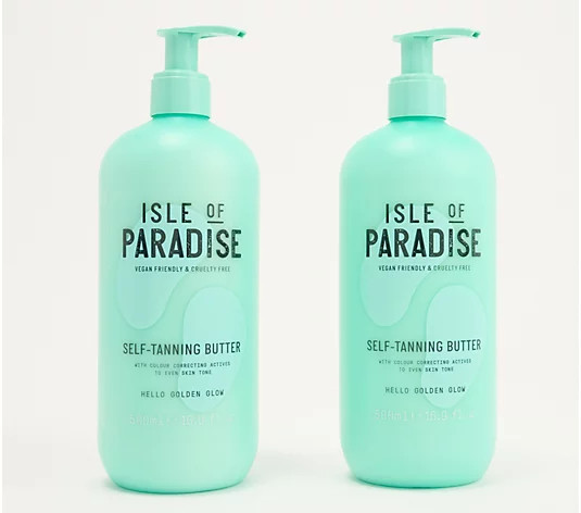 Isle of Paradise Super-Size Self-Tanning Butter Duo | QVC