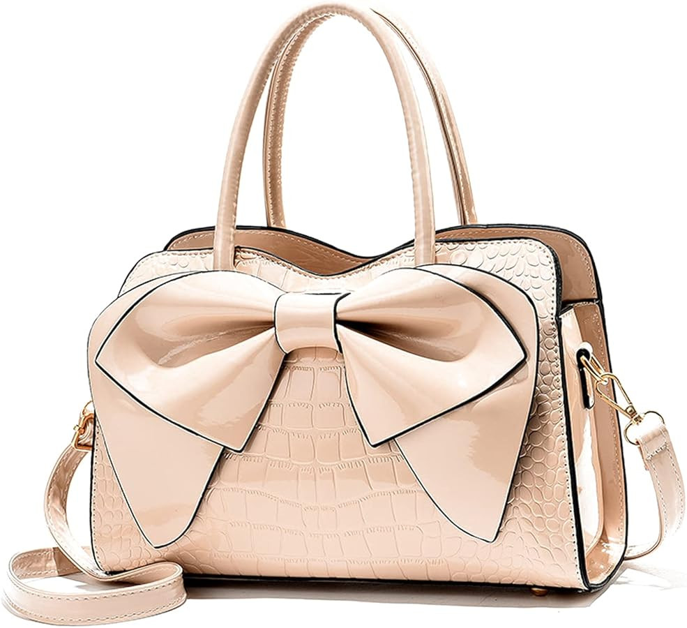 NICOLE & DORIS Handbags for Women Fashion Top Handle Bags Patent Leather Tote Bag Party Clutch Ba... | Amazon (US)