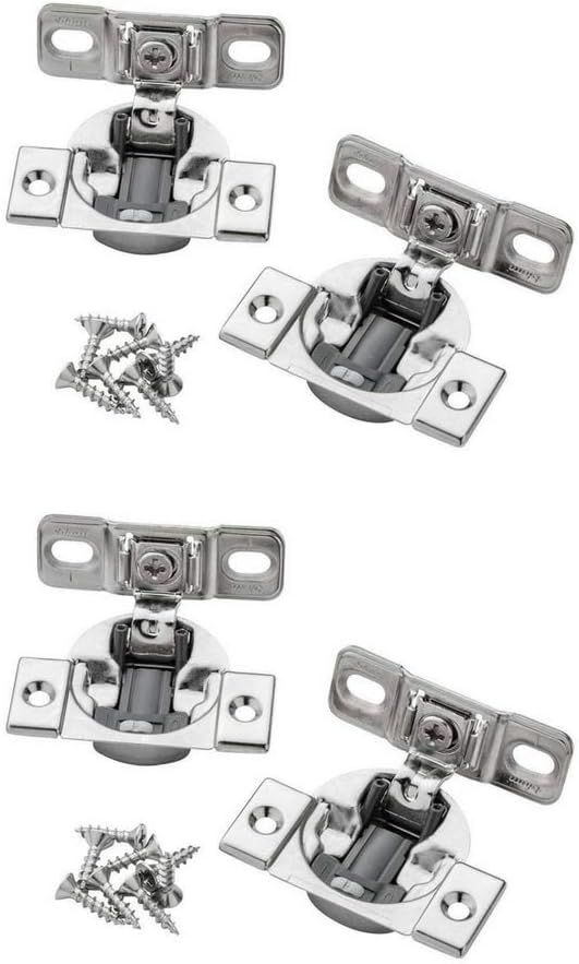 Blum Compact Soft-Close Bluemotion Variable 1-3/8" Overlay Hinge (4 Hinges) | Amazon (US)