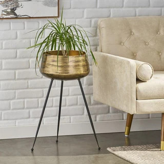 Billman Indoor Handcrafted Tripod Planter by Christopher Knight Home - Bed Bath & Beyond - 329103... | Bed Bath & Beyond