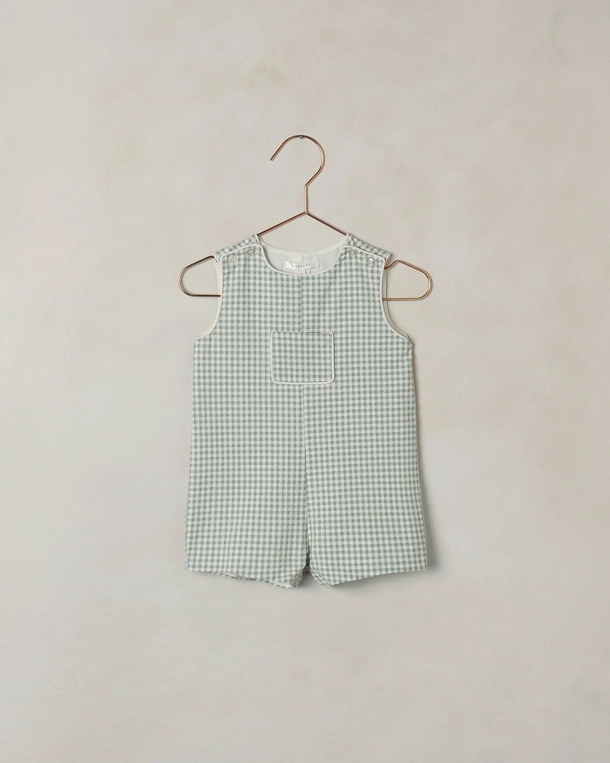 Georgie Romper Eucalyptus Check | Rylee + Cru