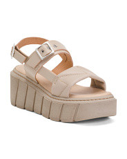 Made In Italy Leather Flatform Sandals | Women's Shoes | Marshalls | Marshalls