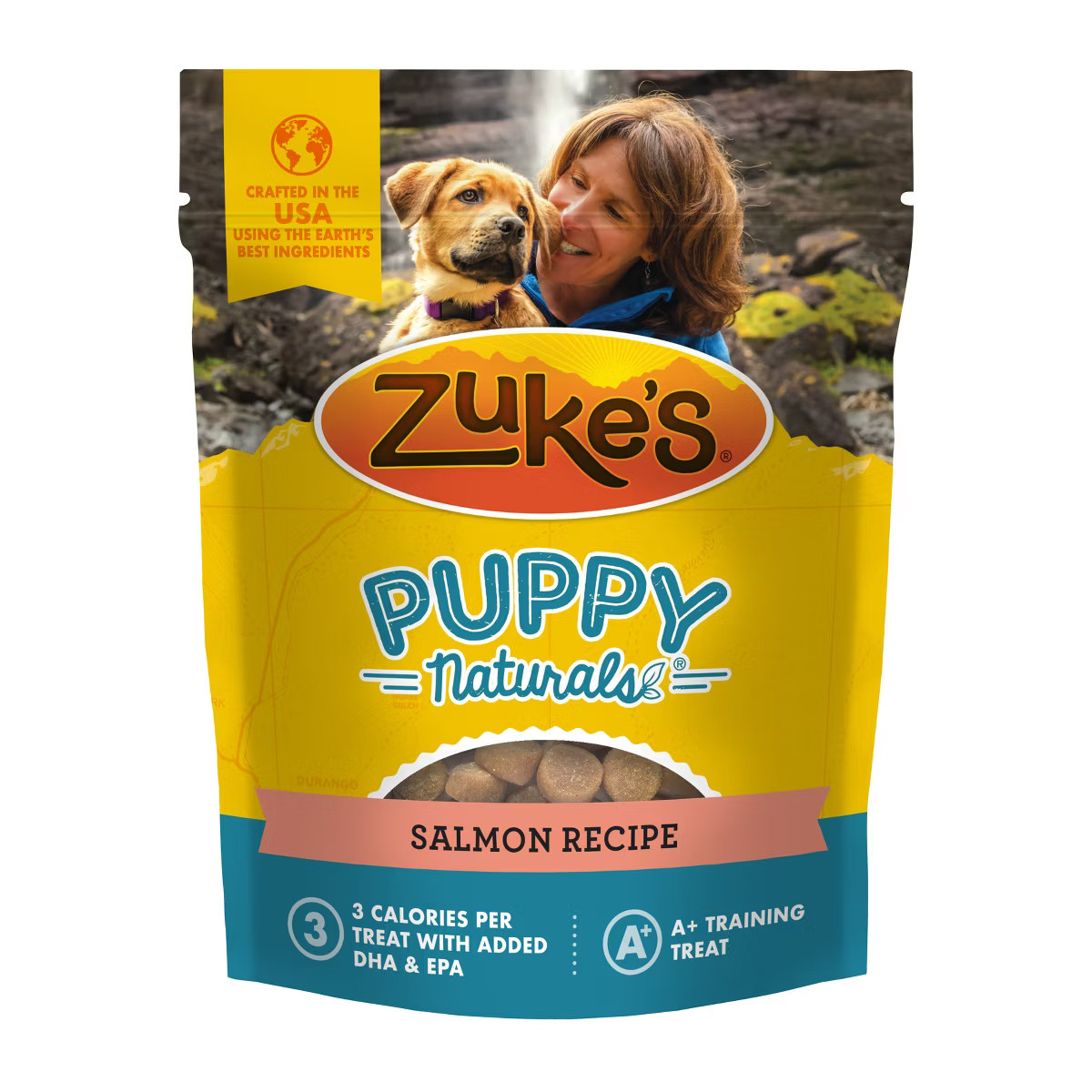 Zukes Puppy Naturals Soft Chews with Vitamins & Minerals Salmon Flavor Training Dog Treats - 5oz | Target