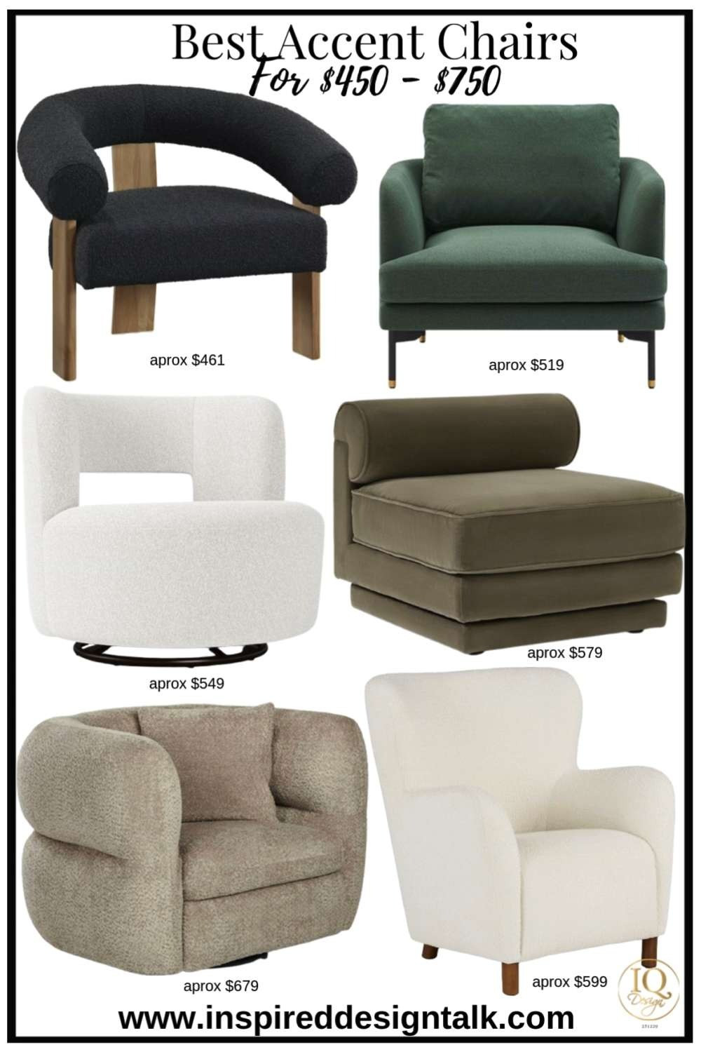 Accent Chair ideas for $450-$750. Update your living room, bedroom, office, foyer, and more in style. Love the boucle chair, slipper chair, green chair, black chair, barrel chair, wood upholstered chair, and swivel chairs so much!! Facebook 12-30-25   

 

#LTKSeasonal #LTKHome #LTKmomlife