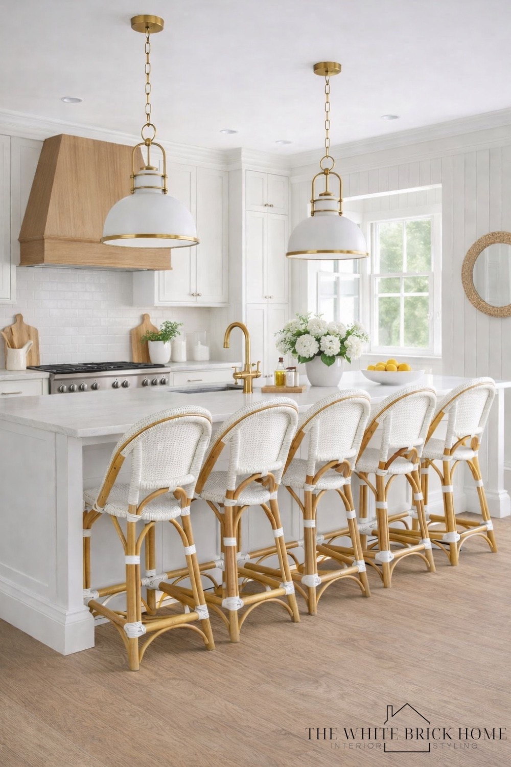 A bright and airy kitchen design with warm wood accents and stunning counter stools! 

Kitchen, kitchen ideas, counter stools, light pendant, white kitchen, coastal kitchen, kitchen lighting, kitchen decor, kitchen ideas, pottery barn, McGee and co, Serena and lily 

#LTKSeasonal #LTKHome #LTKSaleAlert