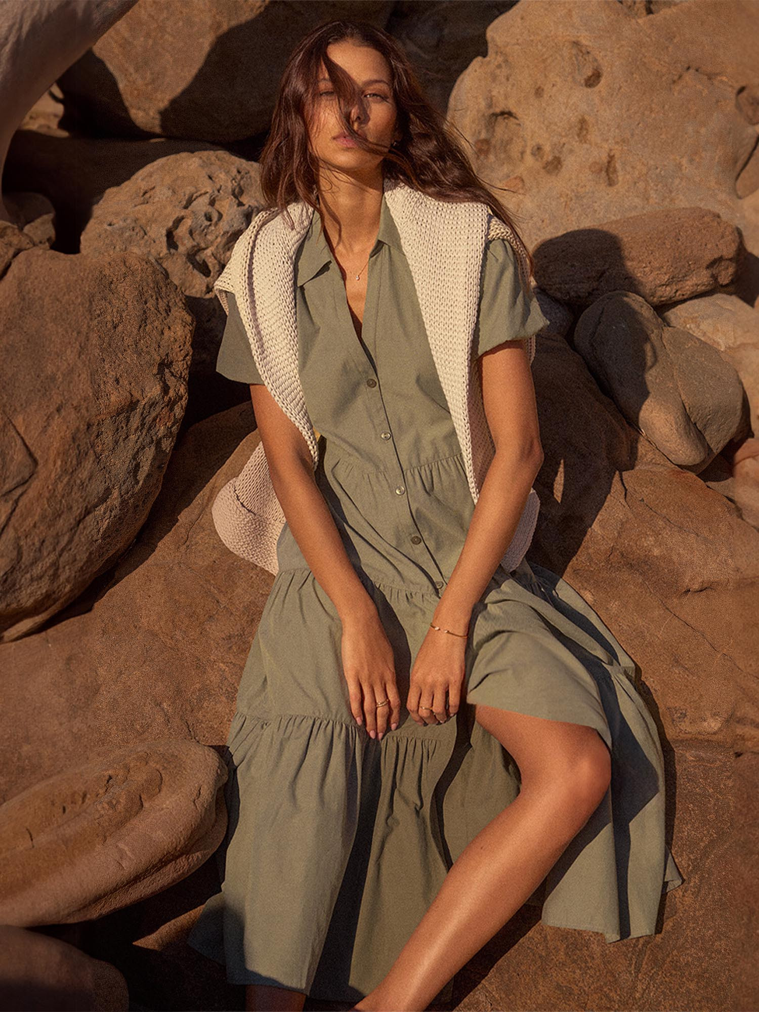 Women's Havana Dress in Agave | Brochu Walker | Brochu Walker