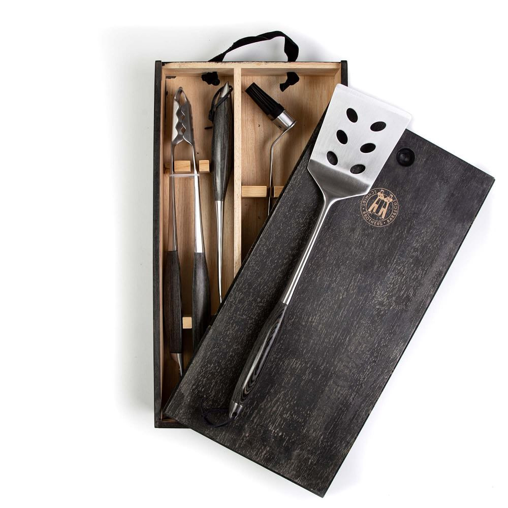Schmidt Brothers Bonded Ash 4-Piece Grill Set | West Elm (US)