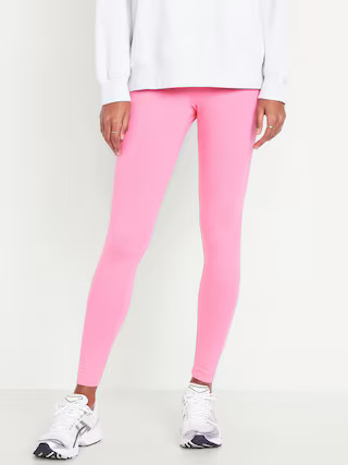 High-Waisted Jersey Ankle Leggings | Old Navy (US)