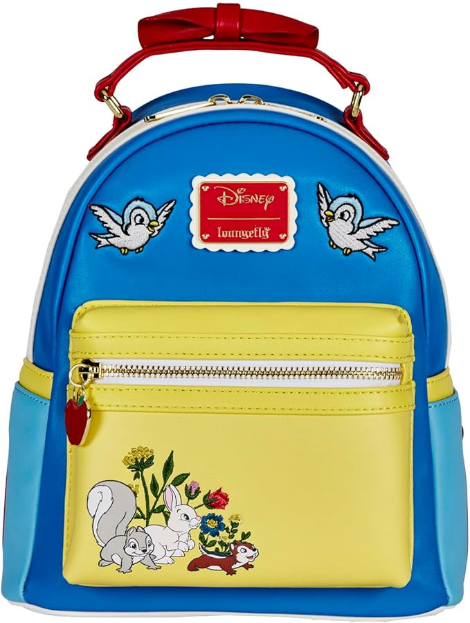 Loungefly DISNEY SNOW WHITE COSPLAY BOW HANDLE MINI BACKPACK | Amazon (US)