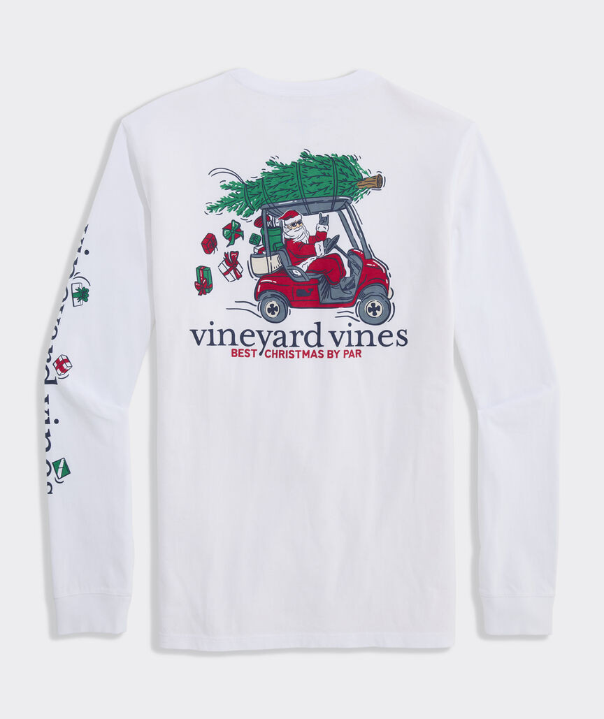 Best Christmas By Par Long-Sleeve Pocket Tee | vineyard vines