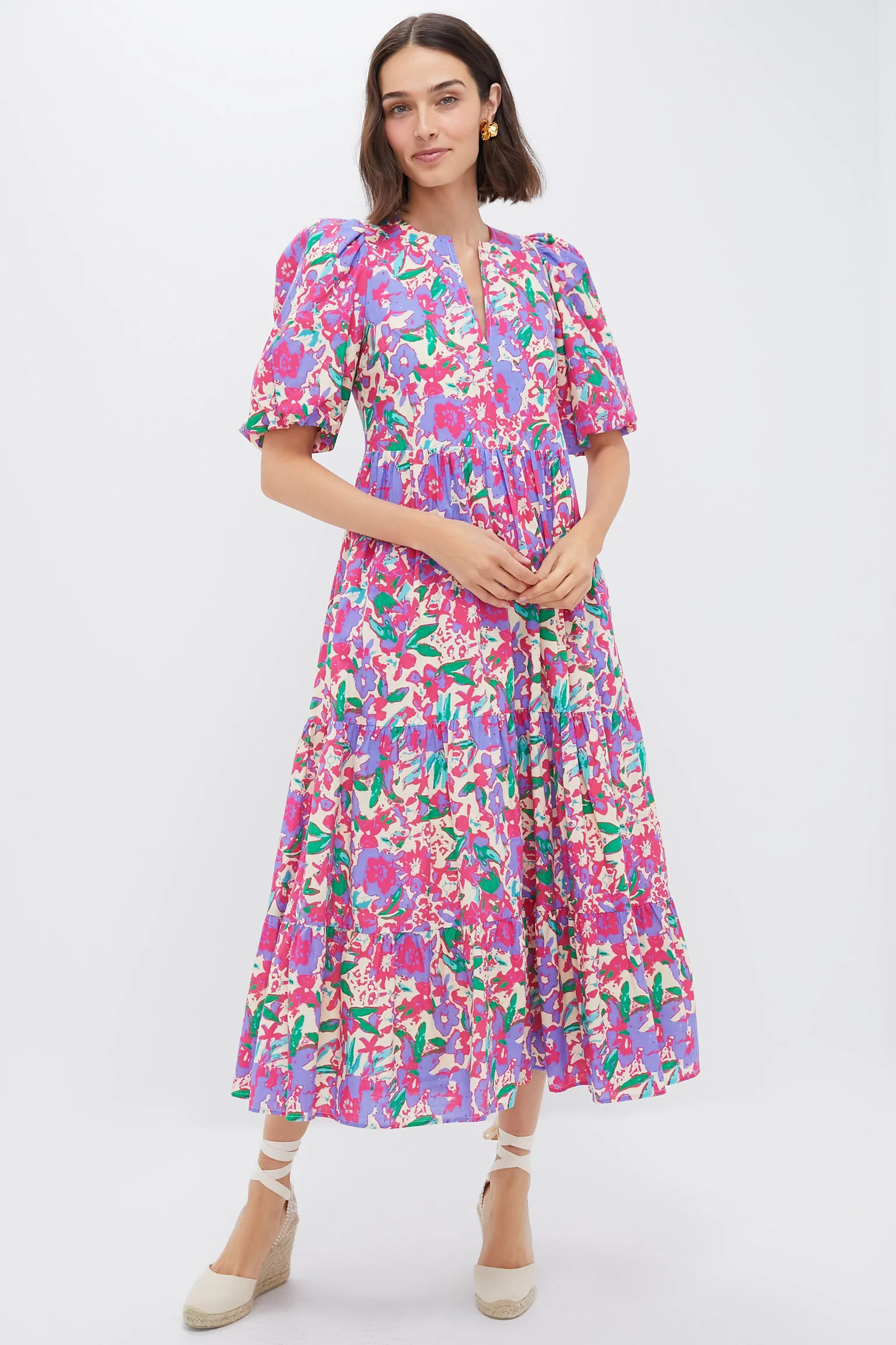 Magenta Multi Floral Cisco Maxi Dress | Tuckernuck (US)