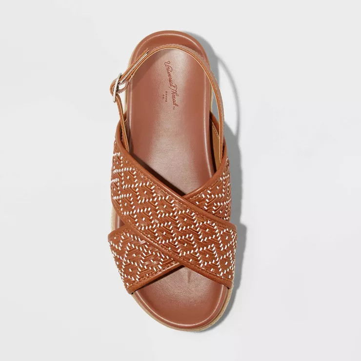 Women's Elisa Platform Sandals - Universal Thread™ Cognac | Target