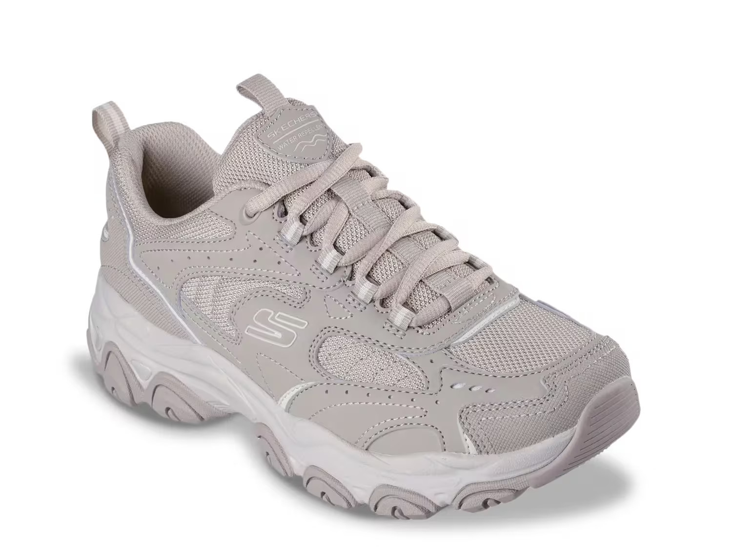 Skechers D'Lites Trail Runner Square Ledge Sneaker | Women's | Taupe | Size 6.5 | Sneakers | DSW