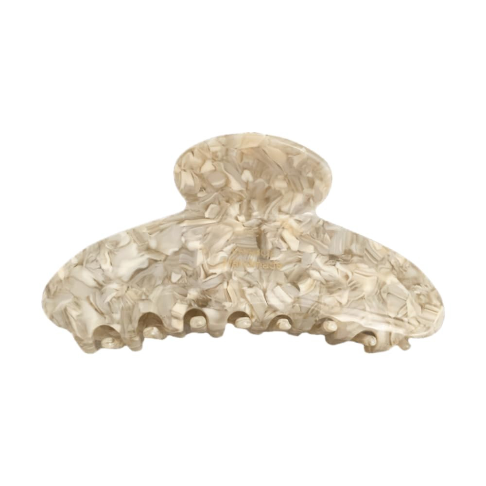 White Tortoise Acrylic Large Hair Claw Clips 4.13in Strong Hold Thick Hair | Amazon (US)
