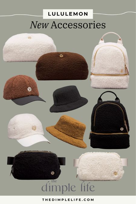 Elevate your winter style with these latest fleece accessories: bags, caps, and hats from Lululemon. Stay warm, stay fashionable. 

#Lululemon #NewArrivals #FleeceAccessories #CozyStyle #WinterFashion #ShopNow #LuluFinds #ColdWeatherChic #Accessorize #StayWarmAndStylish #FallAccessories #Sherpa