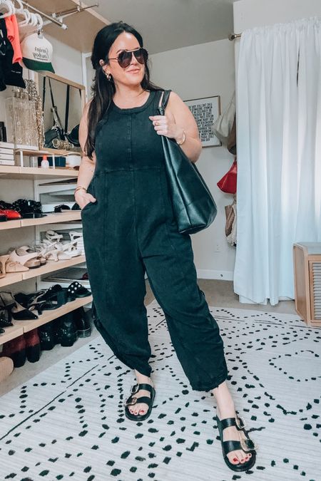 The comfiest jumpsuit! Wearing an xl could have done a large it runs roomy
(Code: TRULY20) 
My fave hobo bags also on sale! 

#LTKSaleAlert #LTKSeasonal #LTKMidsize