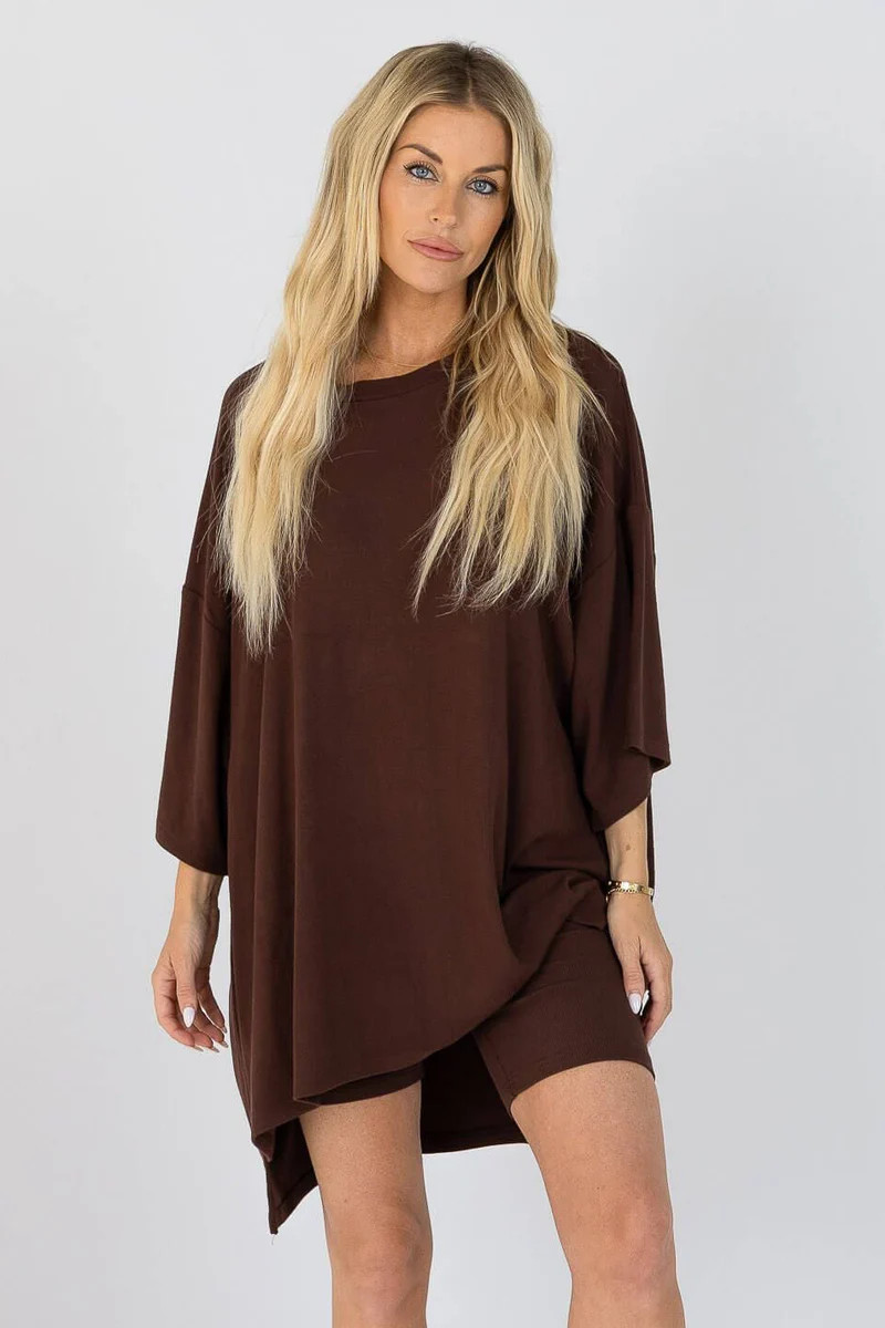 All Weekend Long Set Brown | The Foxy Kind