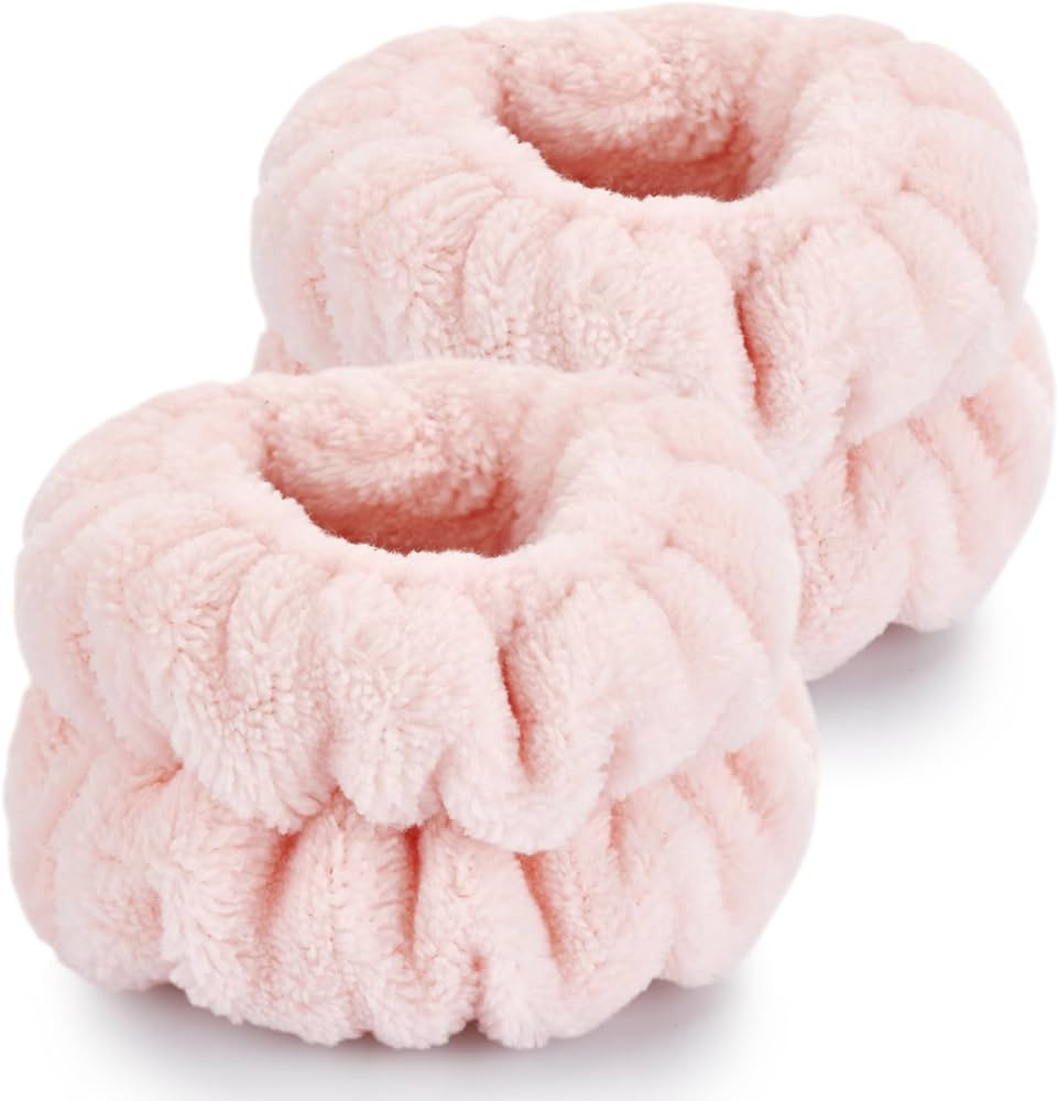 2 Pcs Wrist Bands for Washing Face-Dorbetar, Microfiber Wrist Towels for Washing Face, Spa Wristb... | Amazon (US)