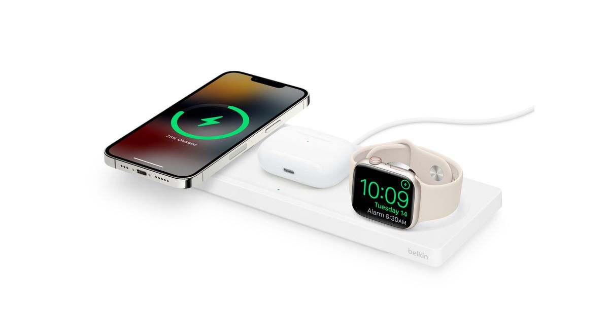 Belkin BOOST↑CHARGE™ PRO 3-in-1 Wireless Charging Pad with MagSafe | Apple (US)