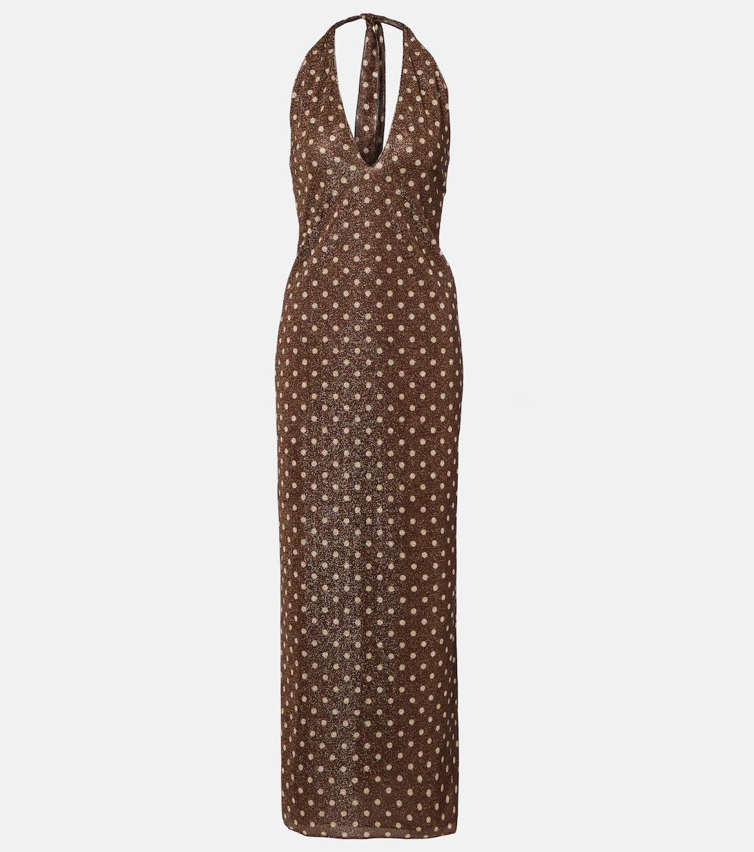 Lumière polka-dot halterneck maxi dress | Mytheresa (US/CA)
