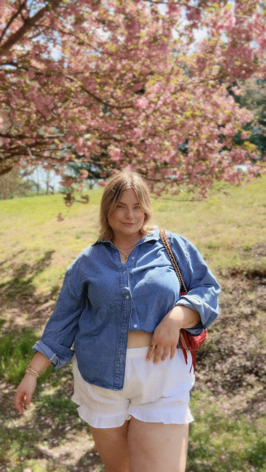 Plus size OOTD featuring a denim button down from H&M and pajama bottoms from Walmart! I have the top in an xxl and the bottoms in a 3. The top is sold out so I linked alternatives.

#LTKSeasonal #LTKootd #LTKPlusSize