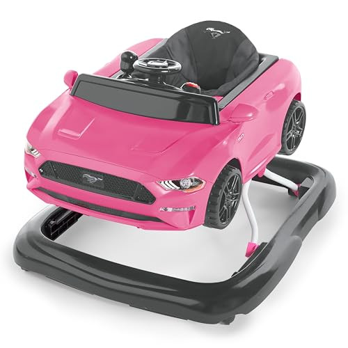 Bright Starts Ford Mustang 4-in-1 Pink Baby Activity Center & Push Walker with Removable Interactive Steering Wheel -Toy, 6 Months and up | Amazon (US)
