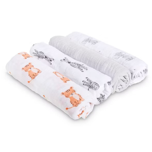 aden + anais essentials Muslin Swaddles - 4pk | Target