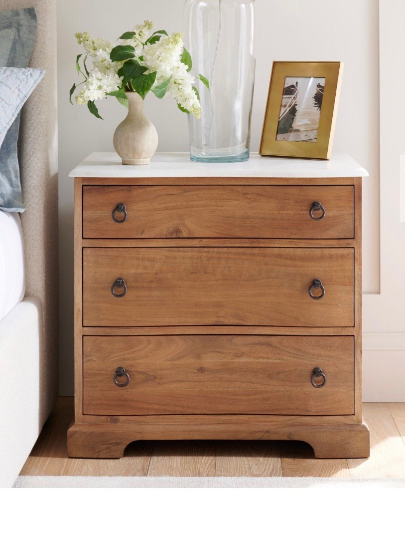 The Pottery Barn Scarlett Nightstand is gorgeous for $699, I found dupes of this popular night stand for a fraction of the price 👏🏻 #dupes #nightstand #potterybarn 

#LTKWatchNow #LTKHome