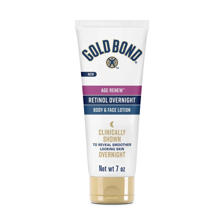 Gold Bond Age Renew Retinol Overnight Body and Face Lotion, Retinol Face and Body Lotion with Pep... | Walmart (US)