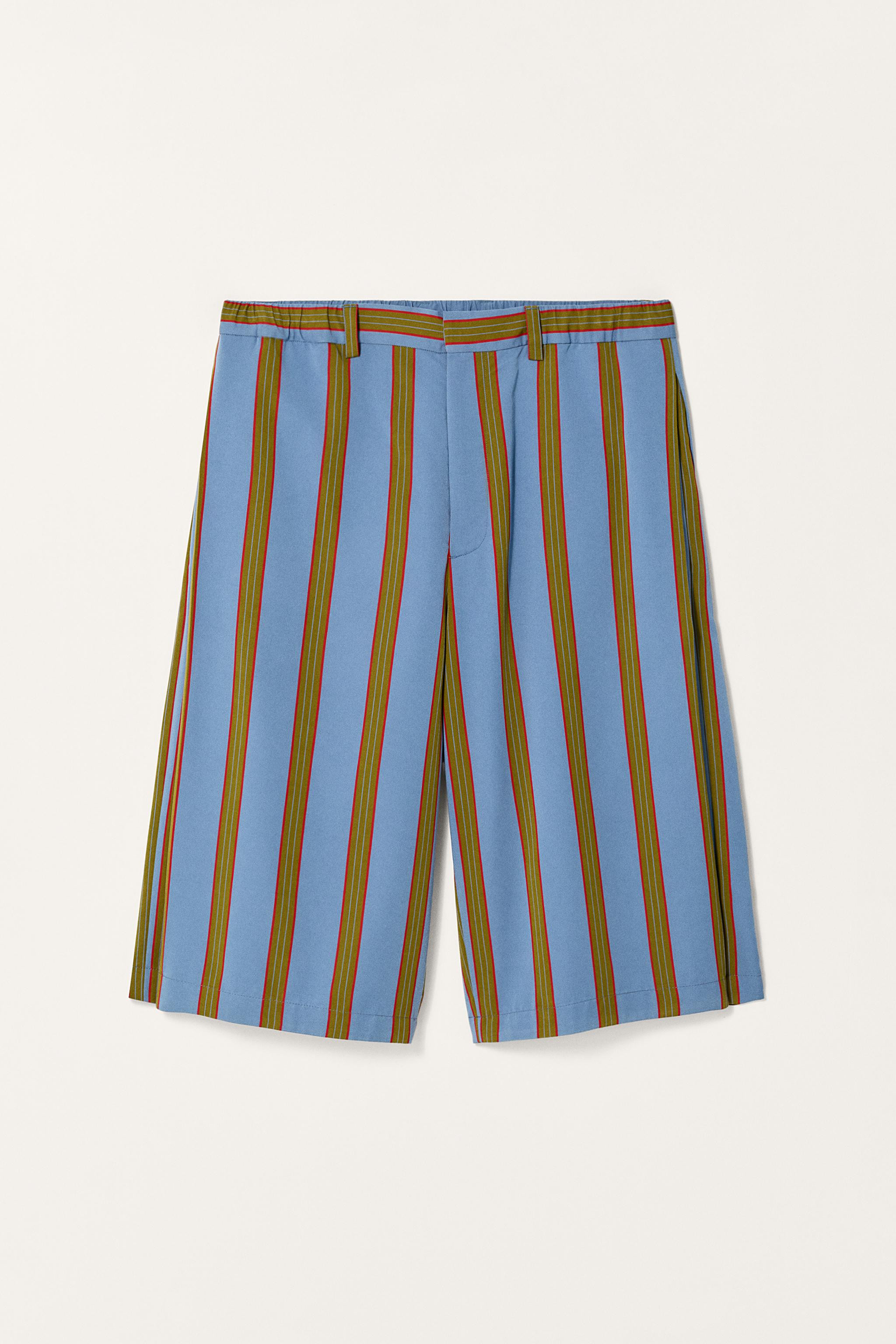 STRIPED RELAXED FIT BERMUDA SHORTS LIMITED EDITION | Zara UK