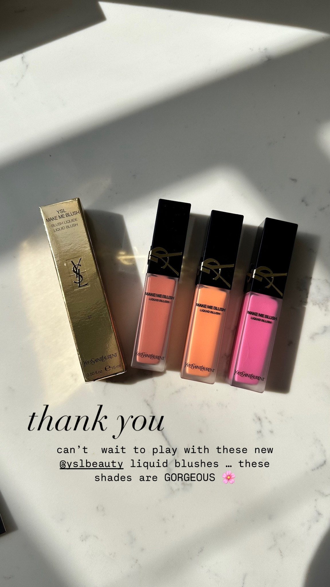 NEW YSL Make Me Blush Liquid Blushes! 🌸

Shades 66, 37, 57 

Yves Saint Laurent beauty, designer makeup, high end makeup, designer beauty, high end beauty, yves Saint Laurent makeup, liquid blushes, fall beauty, fall beauty routine, fall makeup, fall makeup routine, Whitney Wiley, Sephora find, clean girl beauty, clean girl makeup

#LTKBeauty #LTKNYFW #LTKFindsUnder50