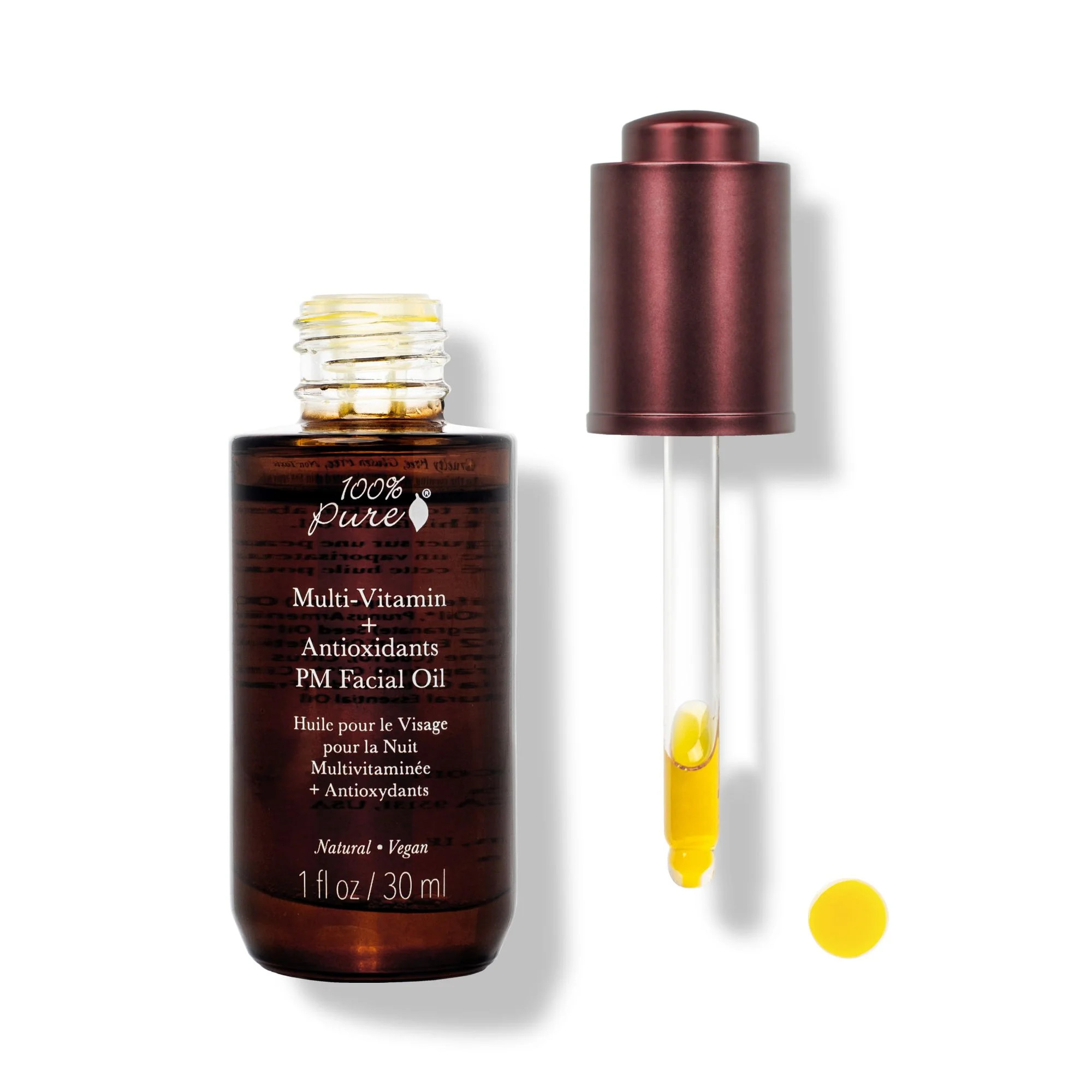 100% Pure Multi-Vitamin + Antioxidants PM Facial Oil | 100% PURE