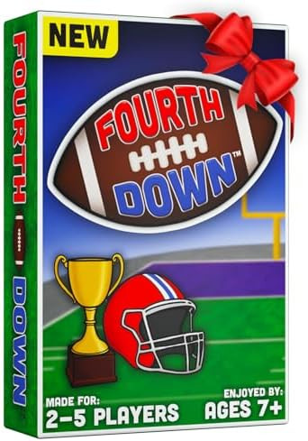 Fourth Down® - Best Football Game! Learn in 5 Minutes - Card Game for Kids & Tweens - Stocking S... | Amazon (US)