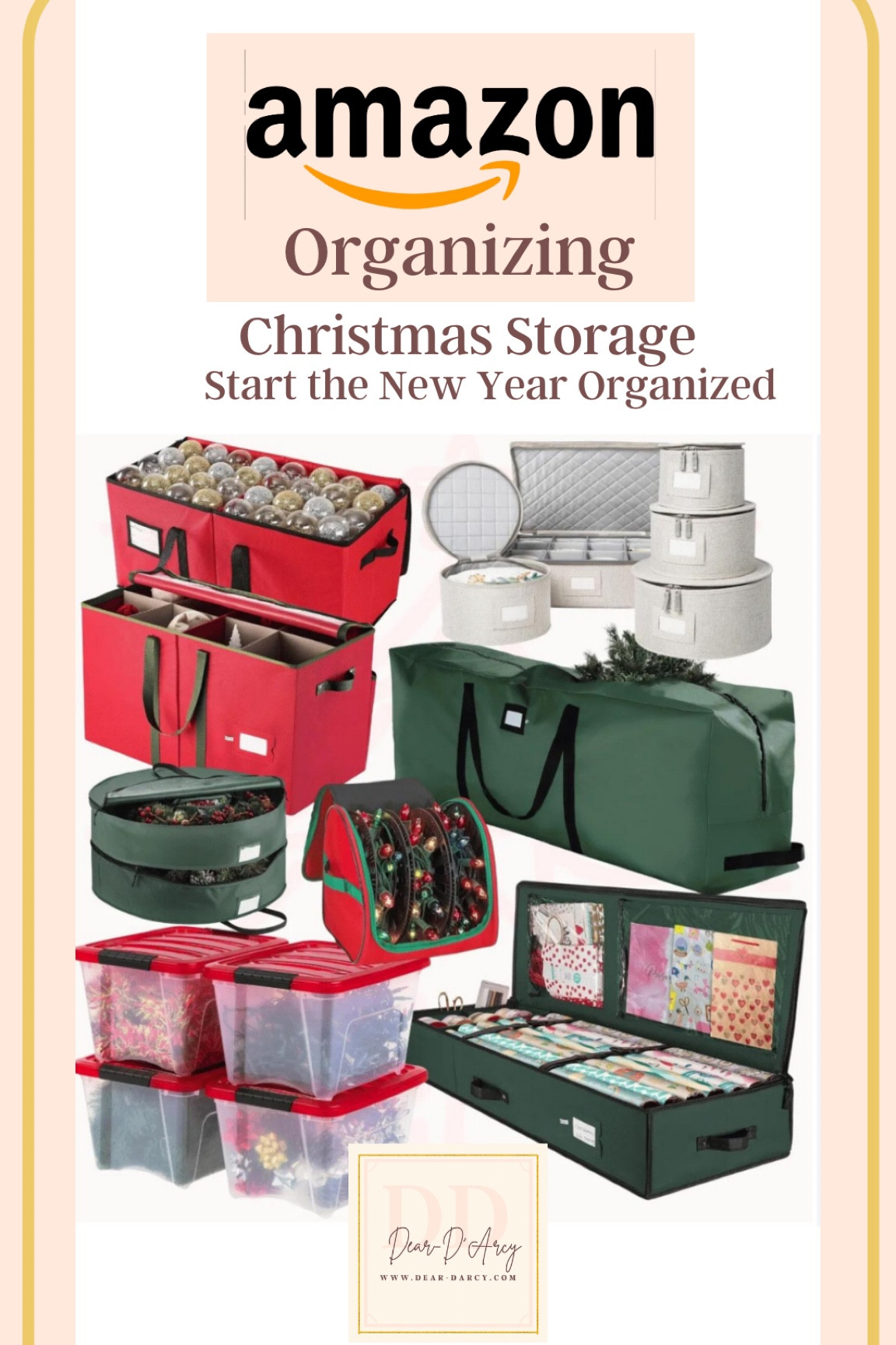 Amazon Organizing 
Christmas storage 

Easy ways to help organize all your holiday decorations.

Christmas balls 
Holiday dishes
Greenery 
Lights 
Wrapping 
Tree

All organized and makes it easy to clean up and get organized, which helps to decorate next year!


#LTKHoliday #LTKFindsUnder50 #LTKHome