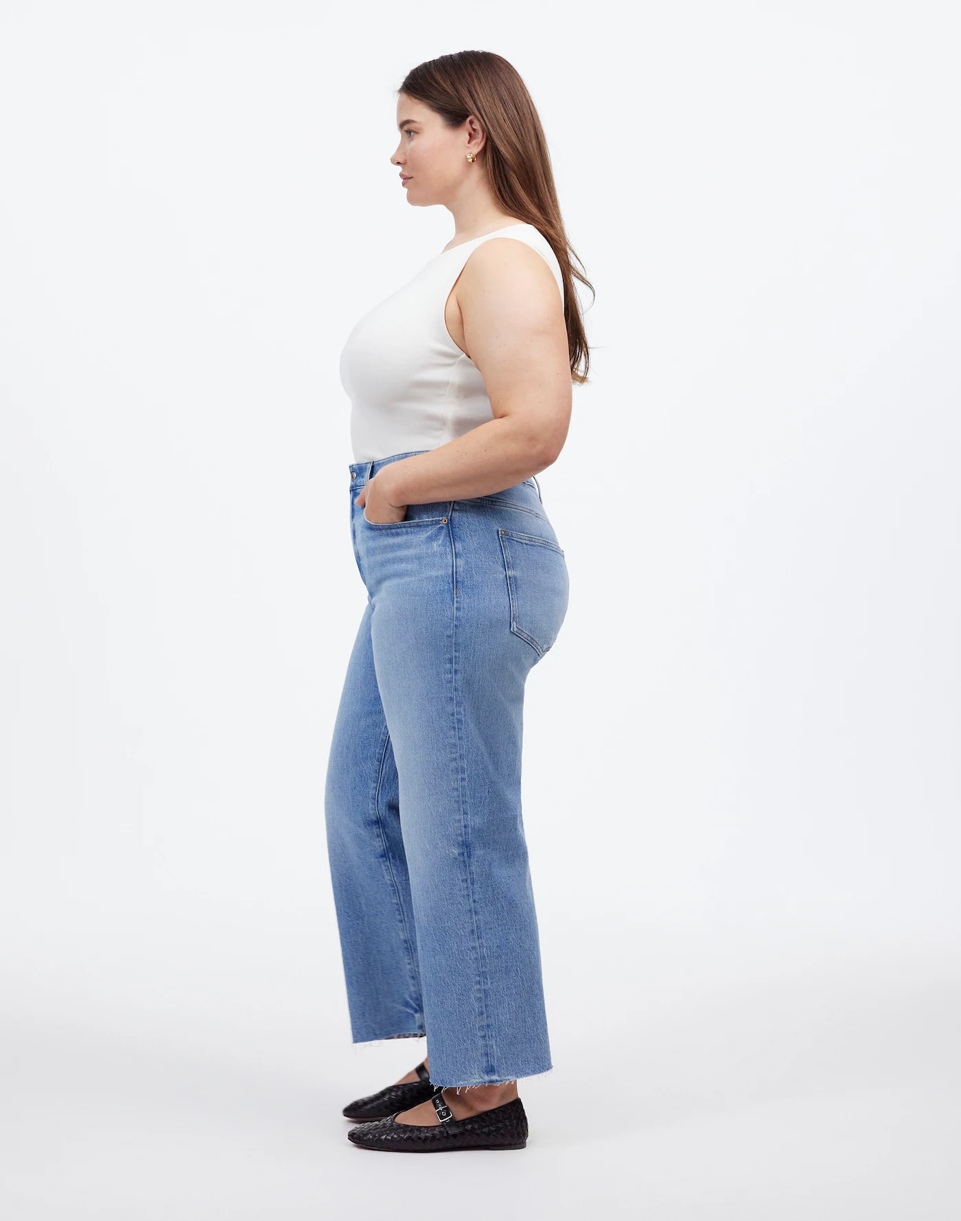 The Plus Perfect Vintage Wide-Leg Crop Jean | Madewell | Madewell