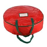 Elf Stor Red Holiday Christmas Wreath Storage Bag for 24-Inch Wreaths | Amazon (US)