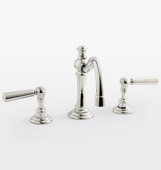 Connor Lever Handle Widespread Bathroom Faucet | Rejuvenation