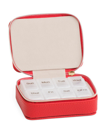 4.25x3.25 Leah Travel Pill Box | TJ Maxx