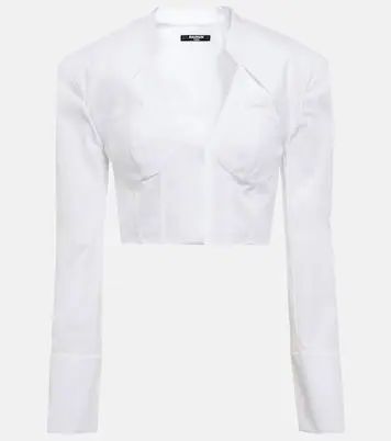 Cropped cotton shirt | Mytheresa (US/CA)