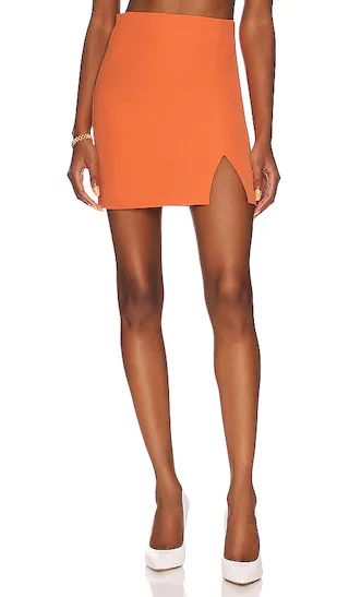 Athena Mini Skirt in Orange Fizz | Revolve Clothing (Global)