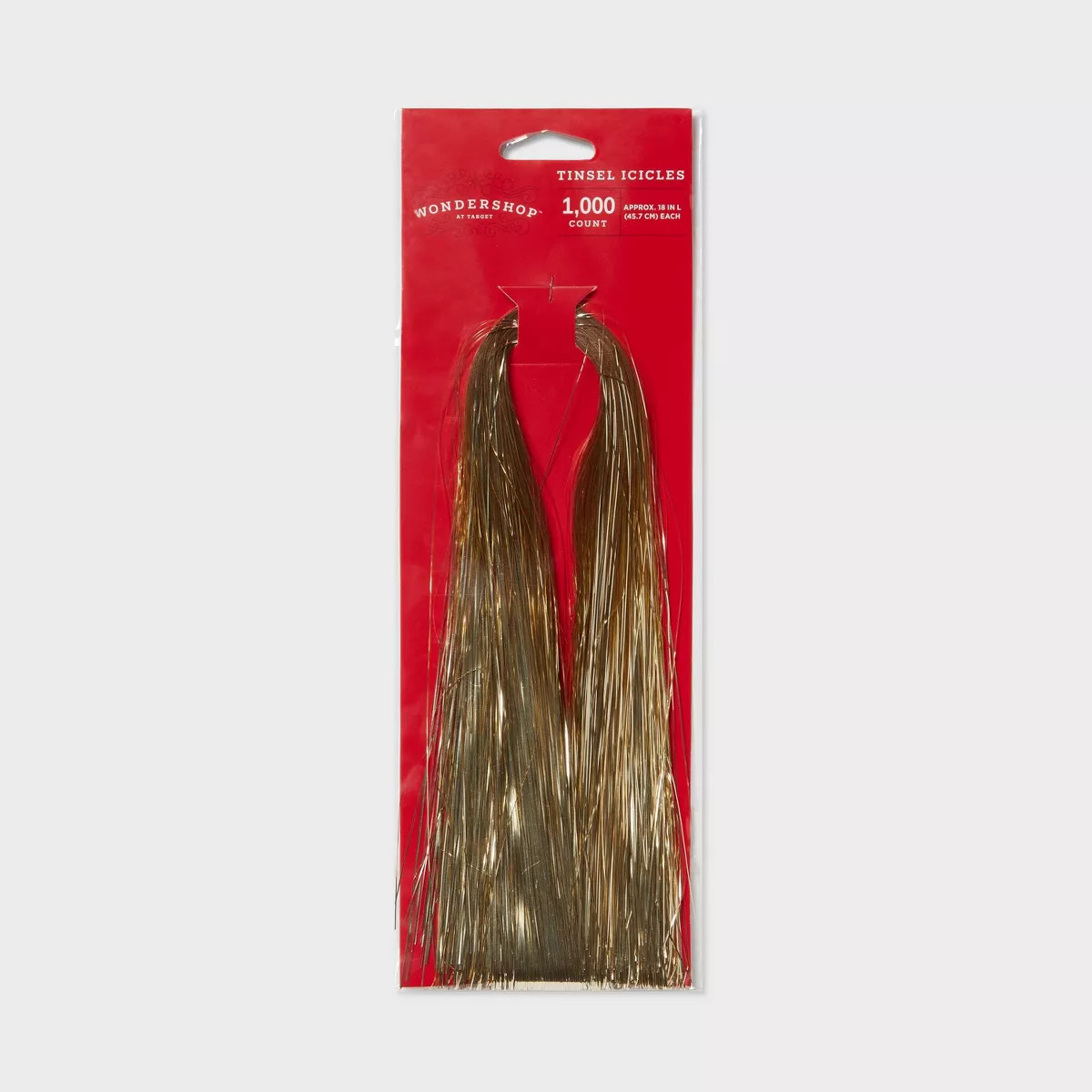 1000ct Tinsel Icicle Christmas Tree Ornament Champagne - Wondershop™: Indoor Use, Snow Theme | Target
