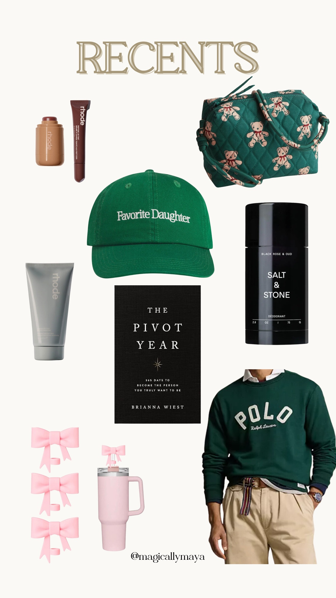recent buys! Vera Bradley bear print is too cute. clearly I’m in a green phase right now, love the color of the polo sweater! been exclusively using the natural deodorant for a few weeks and it’s hands down, the best I’ve ever tried! 

#LTKFindsUnder100 #LTKGiftGuide