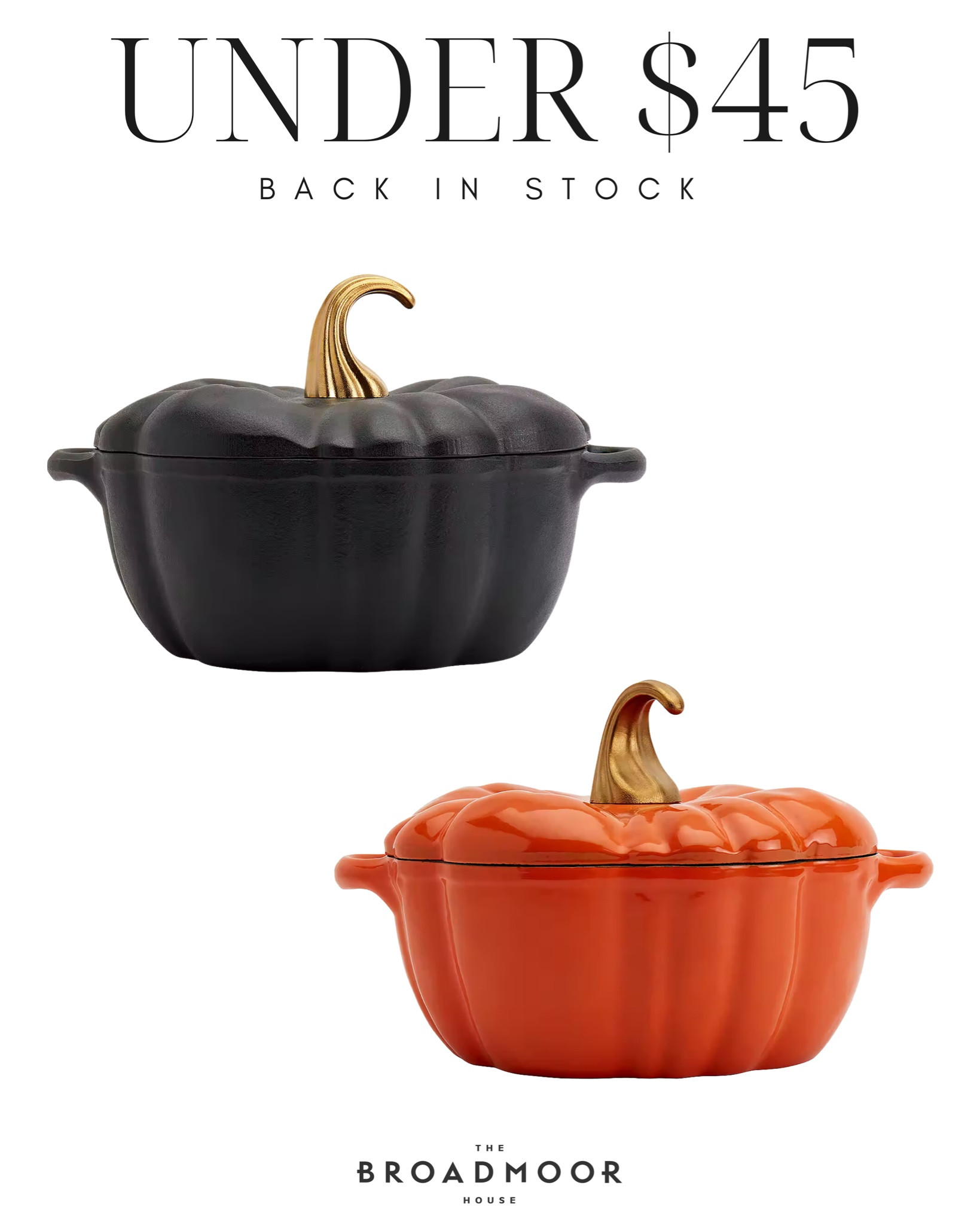 Look for Less  Cast Iron Pumpkin Dutch Oven - copycatchic