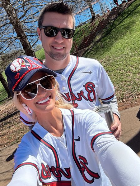 Toddler Baseball Ballpark Outfit / Custom Braves Jersey / Quay Sunglasses / Baseball Mom Jewelry 

My trucker is from Downtown Souther Outfitters - I have linked a similar one from Etsy!

#LTKfindsunder100 #LTKstyletip #LTKfindsunder50