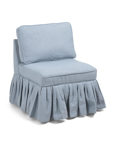 25x32 Ruffle Skirt Accent Chair | Polyester | Marshalls