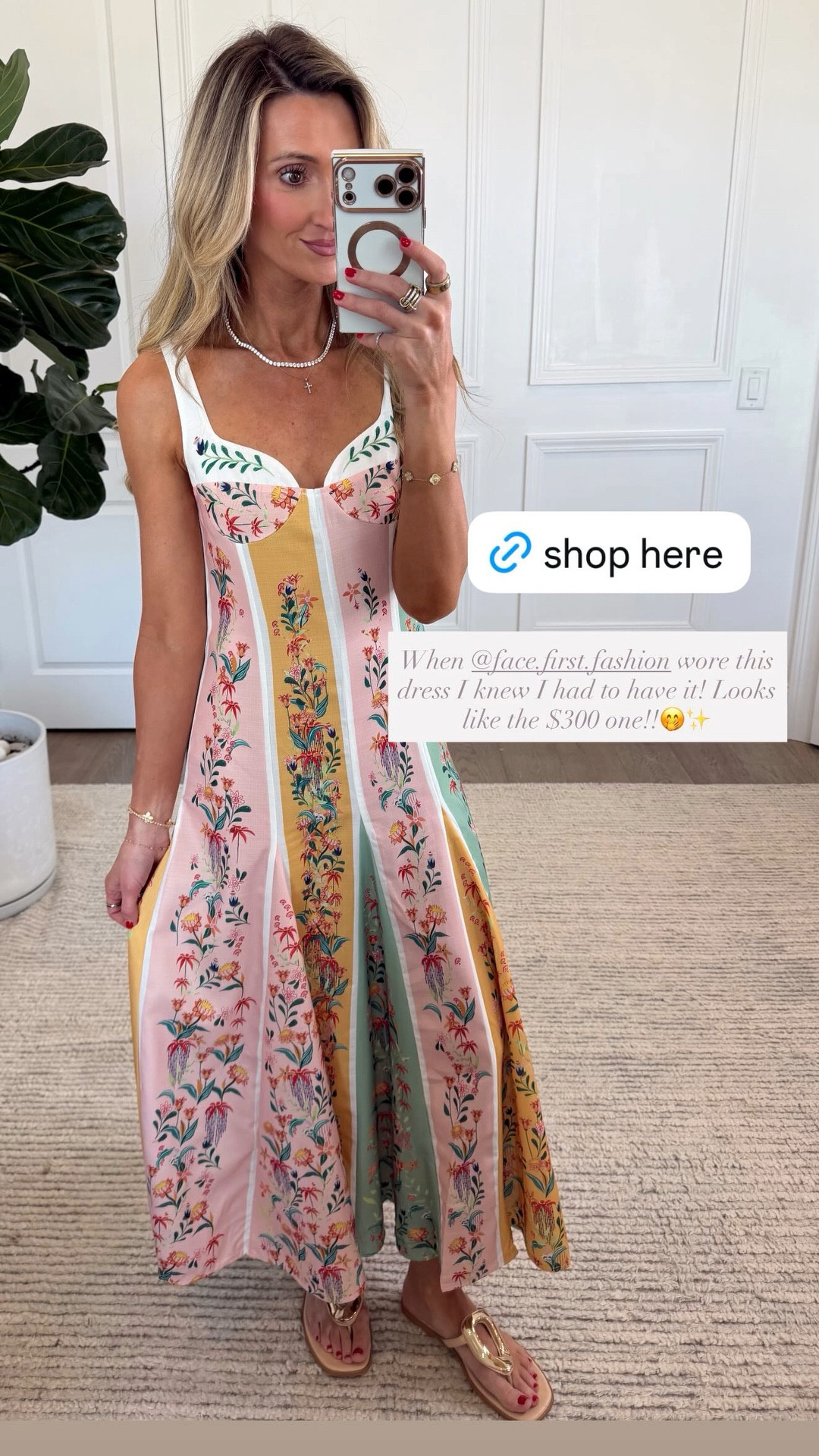 When @face.first.fashion wore this dress I knew I had to have it! Looks like the $300 one!!🤭✨
